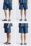 セイントペイン(SAINTPAIN) SP DENIM LEOPARD SHORTS-LIGHT BLUE