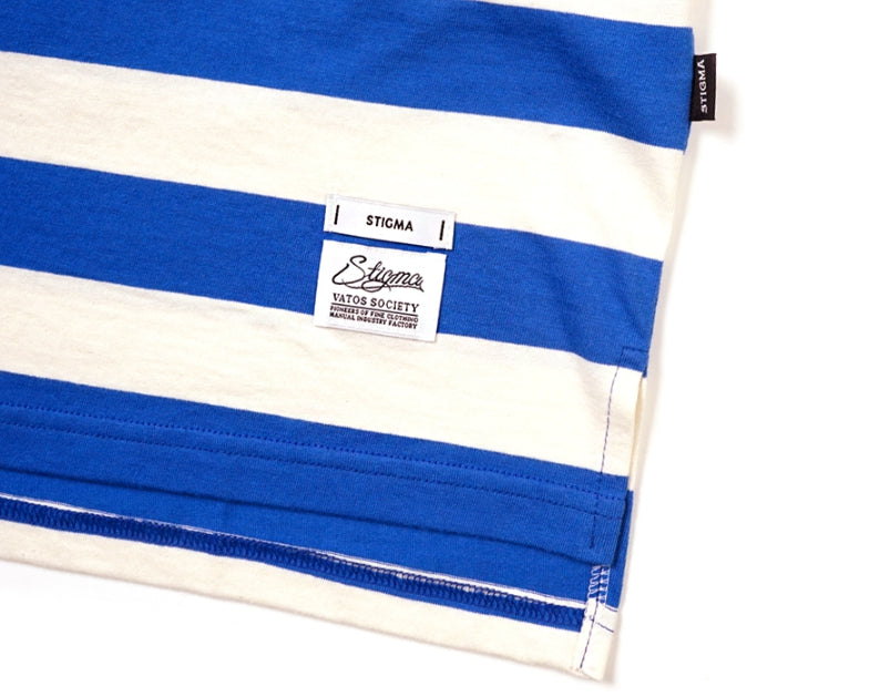 STIGMA(スティグマ) 22 STRIPE OVERSIZED T-SHIRTS BLUE
