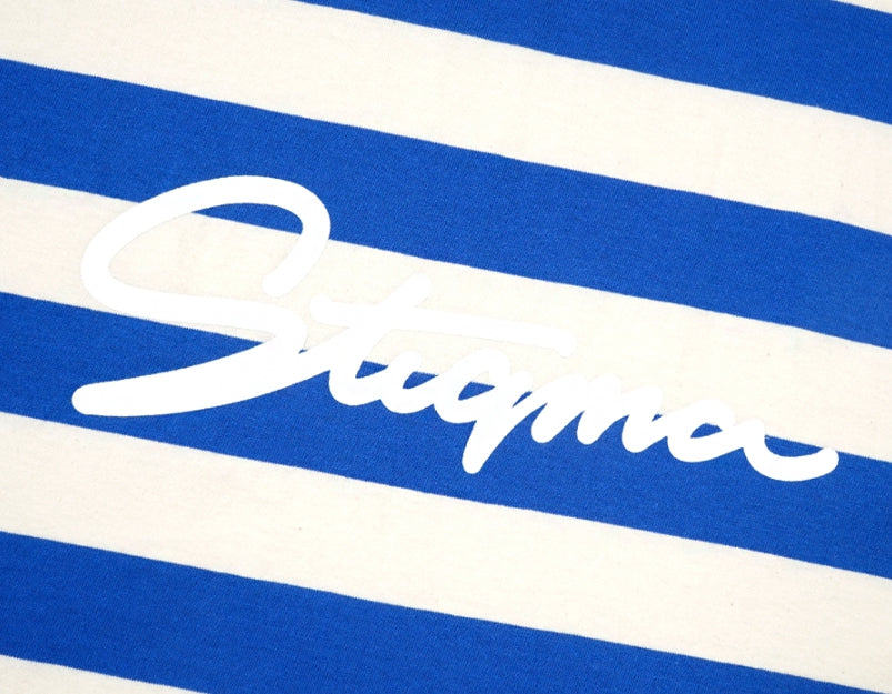 STIGMA(スティグマ) 22 STRIPE OVERSIZED T-SHIRTS BLUE