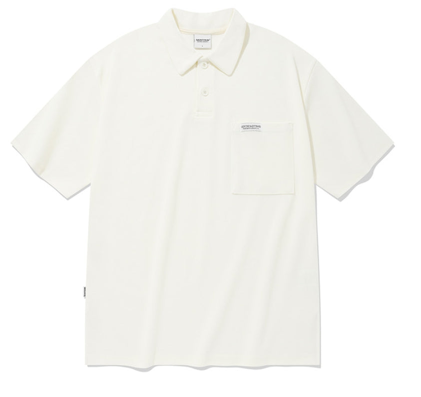 セイントペイン(SAINTPAIN) SP OVER FIT PK SHIRTS-IVORY