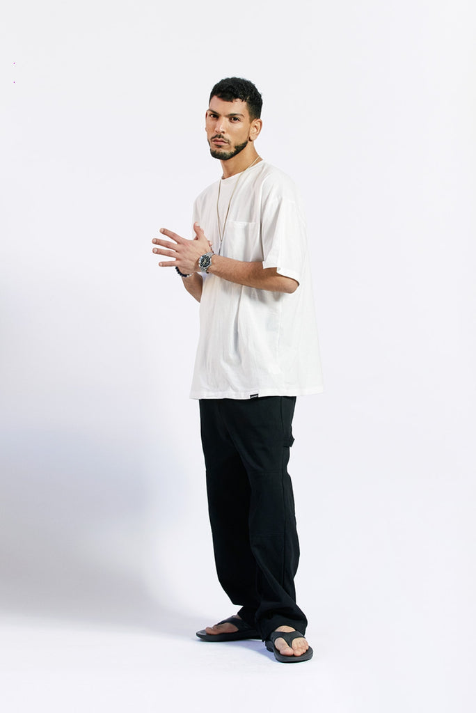 セイントペイン(SAINTPAIN) SP OVER FIT BASIC POCKET T SHIRTS-WHITE