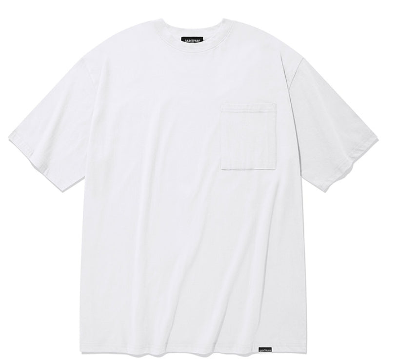 セイントペイン(SAINTPAIN) SP OVER FIT BASIC POCKET T SHIRTS-WHITE