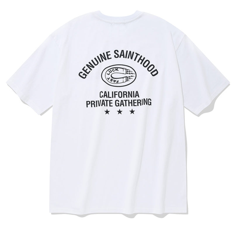 セイントペイン(SAINTPAIN) SP HORSE SHOE T SHIRTS-WHITE