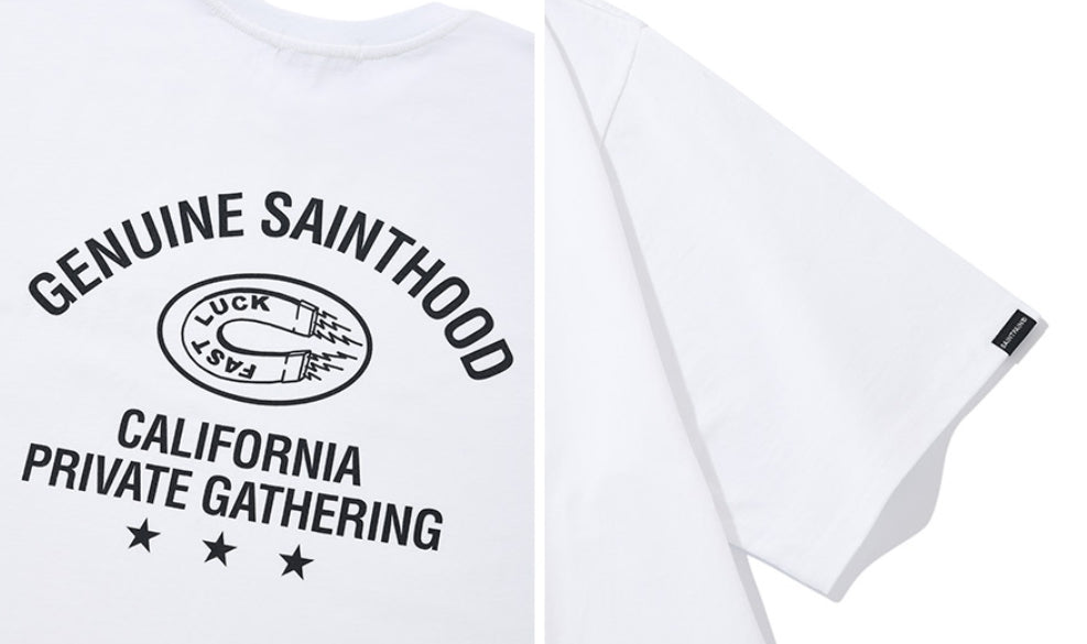 セイントペイン(SAINTPAIN) SP HORSE SHOE T SHIRTS-WHITE