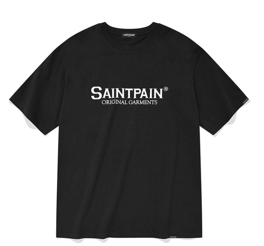 セイントペイン(SAINTPAIN) SP ORIGINAL LOGO T SHIRTS-BLACK WHITE