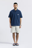 セイントペイン(SAINTPAIN) SP OVER FIT PK SHIRTS-NAVY