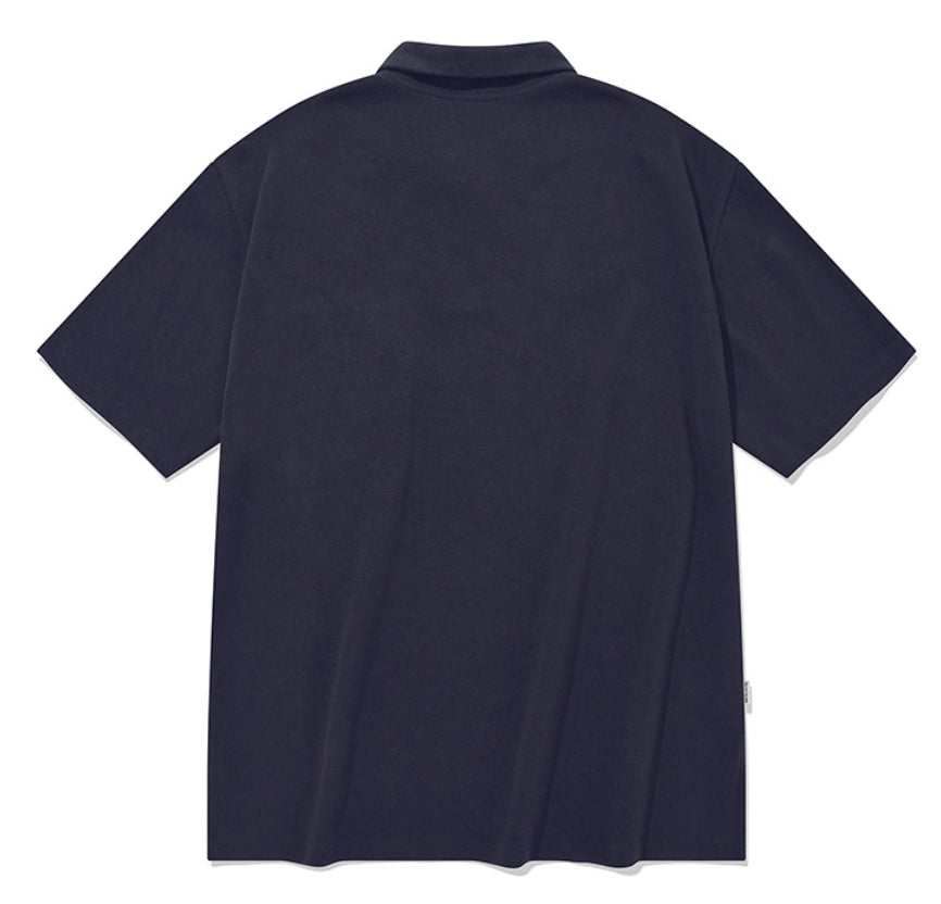 セイントペイン(SAINTPAIN) SP OVER FIT PK SHIRTS-NAVY
