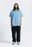 セイントペイン(SAINTPAIN) SP DENIM WASHED OVER SHORT SHIRTS