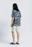 セイントペイン(SAINTPAIN)  SP OVER FIT FLOWER OPEN COLLAR SHIRTS-BLACK
