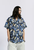 セイントペイン(SAINTPAIN)  SP OVER FIT FLOWER OPEN COLLAR SHIRTS-BLACK