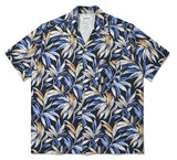 セイントペイン(SAINTPAIN)  SP OVER FIT FLOWER OPEN COLLAR SHIRTS-BLACK