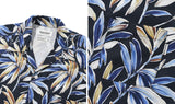 セイントペイン(SAINTPAIN)  SP OVER FIT FLOWER OPEN COLLAR SHIRTS-BLACK