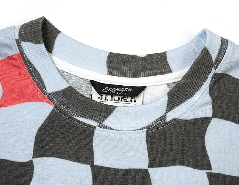STIGMA(スティグマ) 22 CHECKER OVERSIZED T-SHIRTS PATTERN