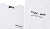 セイントペイン(SAINTPAIN) SP VARIATION LOGO T SHIRTS-ASH MELANGE BLACK