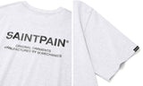 セイントペイン(SAINTPAIN) SP VARIATION LOGO T SHIRTS-ASH MELANGE BLACK