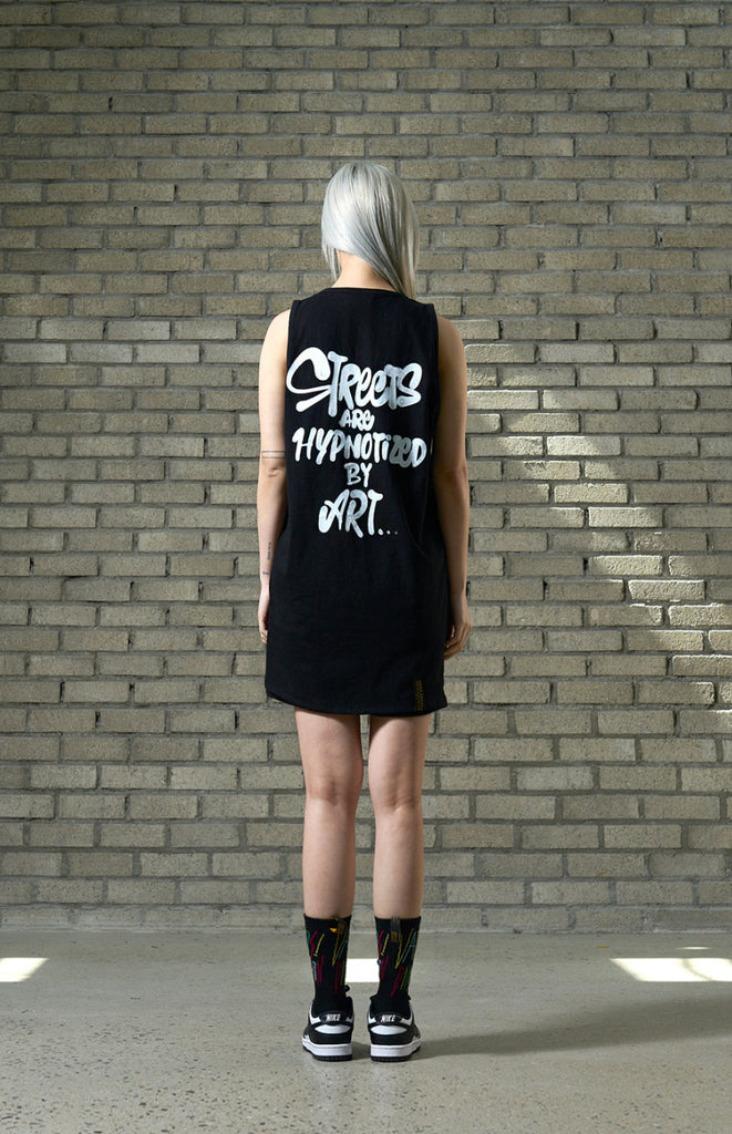STIGMA(スティグマ) 22 SHA THROW UP LONG SLEEVELESS BLACK