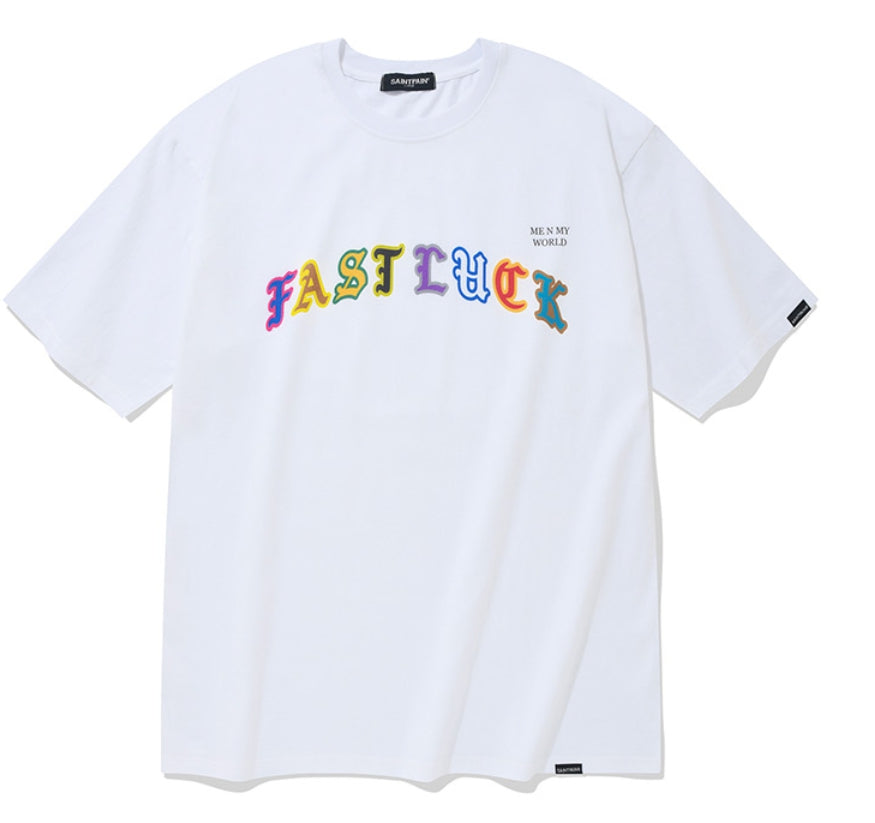 セイントペイン(SAINTPAIN) SP FAST LUCK T SHIRTS-WHITE