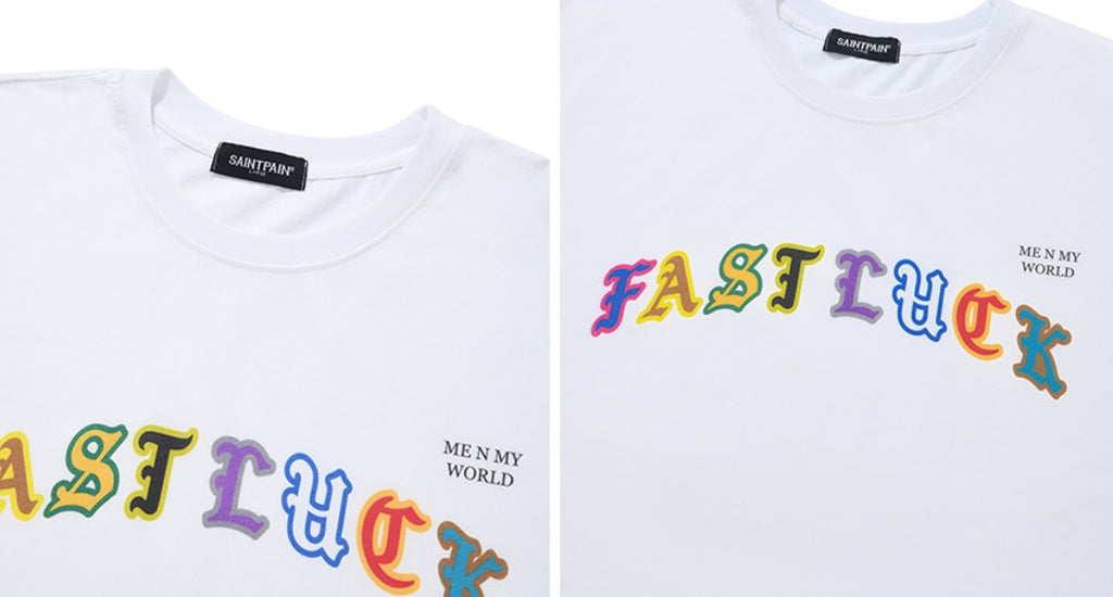 セイントペイン(SAINTPAIN) SP FAST LUCK T SHIRTS-WHITE