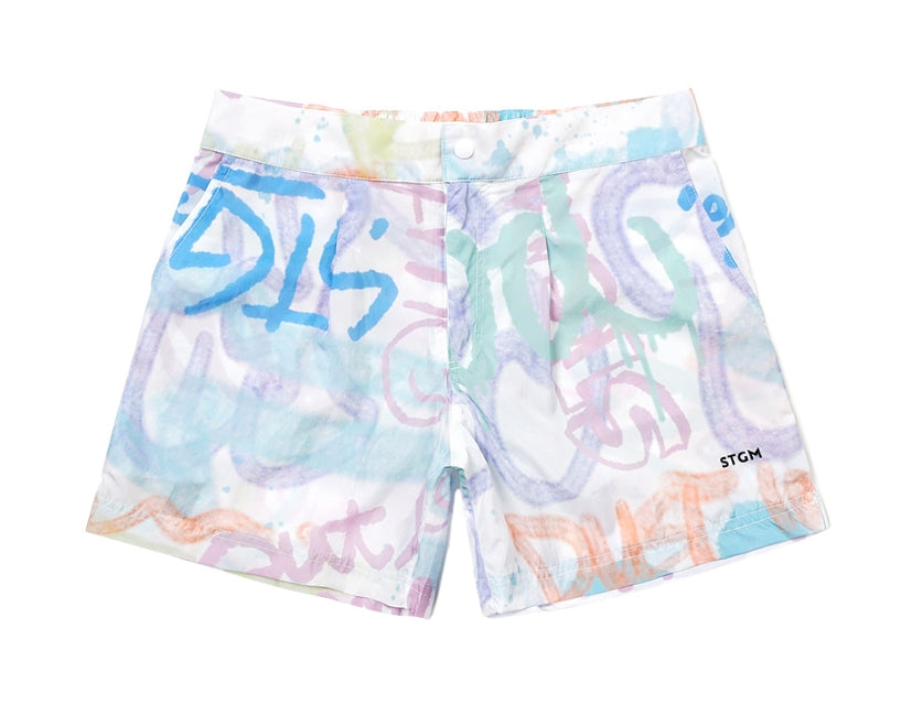 STIGMA(スティグマ) 22 PAINTING SHORTS WHITE MULTI