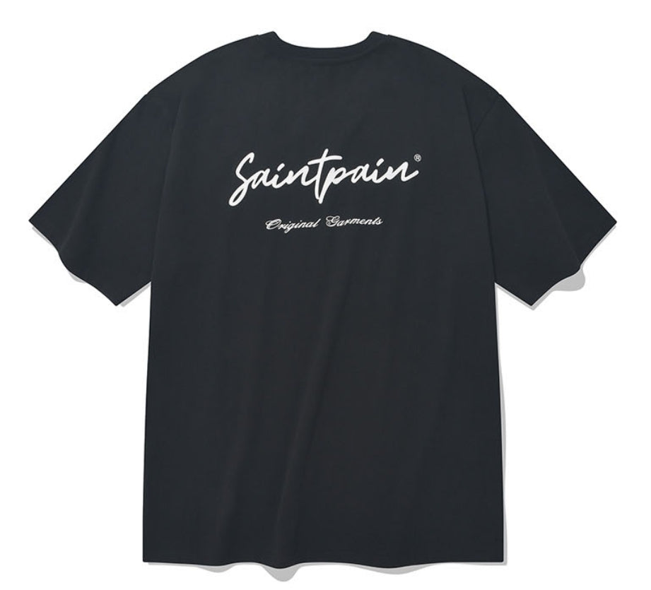 セイントペイン(SAINTPAIN) SP CALLI LOGO T SHIRTS-BLACK