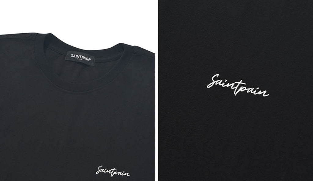 セイントペイン(SAINTPAIN) SP CALLI LOGO T SHIRTS-BLACK