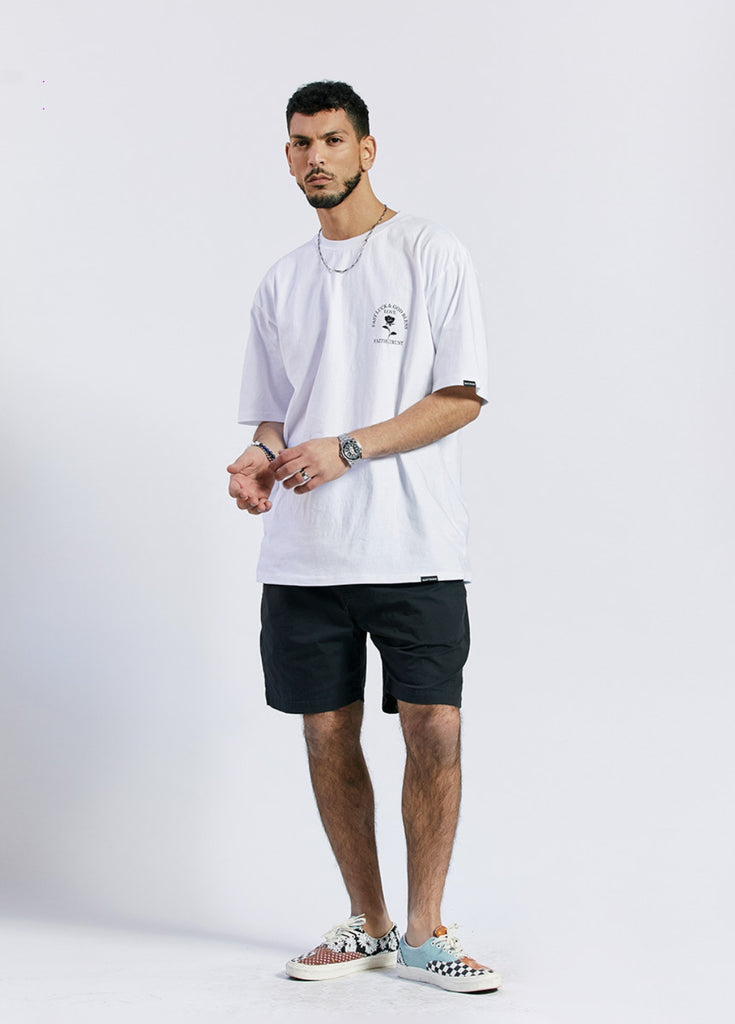 セイントペイン(SAINTPAIN) SP BLACK ROSE T SHIRTS-WHITE