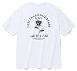 セイントペイン(SAINTPAIN) SP BLACK ROSE T SHIRTS-WHITE