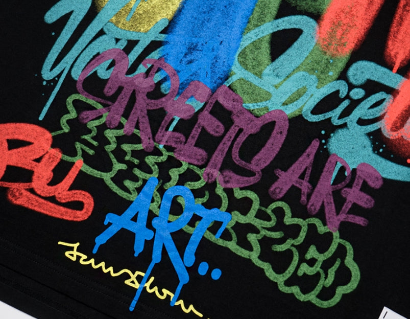 STIGMA(スティグマ) 22 GRAFFITI OVERSIZED T-SHIRTS BLACK