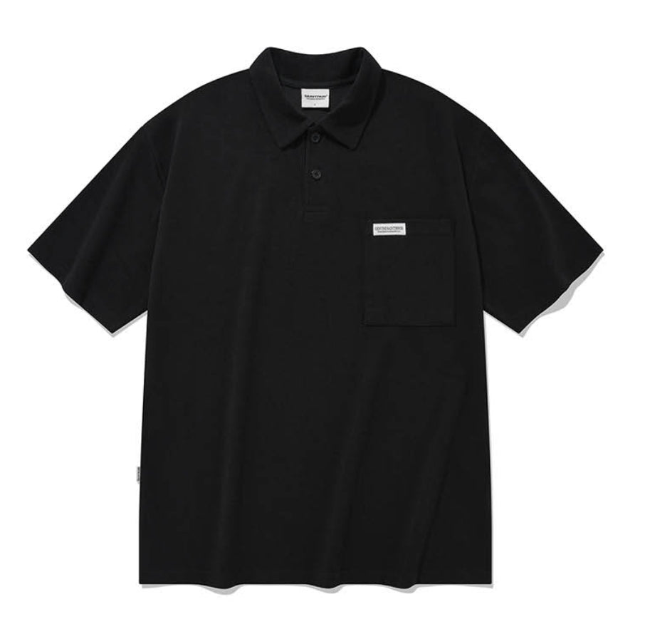 セイントペイン(SAINTPAIN) SP OVER FIT PK SHIRTS-BLACK