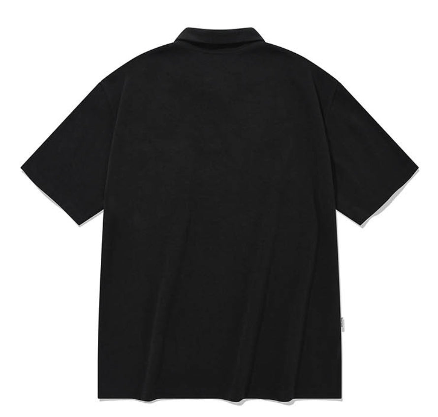 セイントペイン(SAINTPAIN) SP OVER FIT PK SHIRTS-BLACK