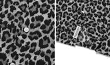 セイントペイン(SAINTPAIN) SP OVER FIT LEOPARD OPEN COLLAR SHIRTS-GRAY