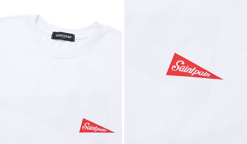 セイントペイン(SAINTPAIN) SP FLAG T SHIRTS-WHITE