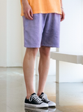 EZKATON (エズカートン) Fleet Pigment Washing Training Short Pants Lavender YMSP6602
