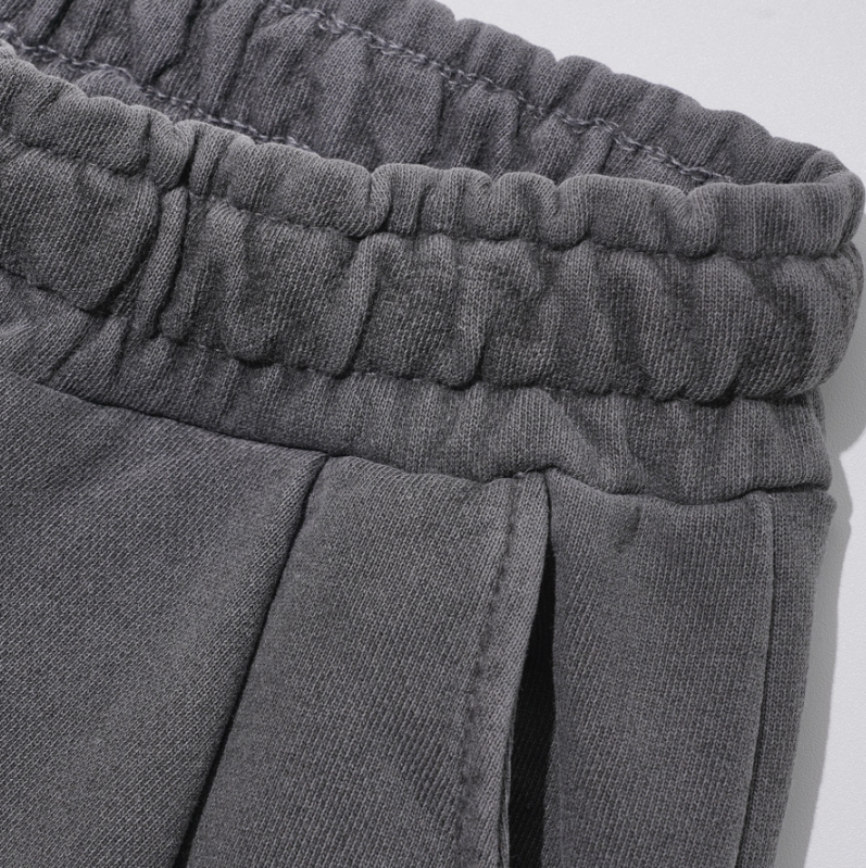 EZKATON (エズカートン) Fleet Pigment Washing Training Short Pants Black YMSP6602