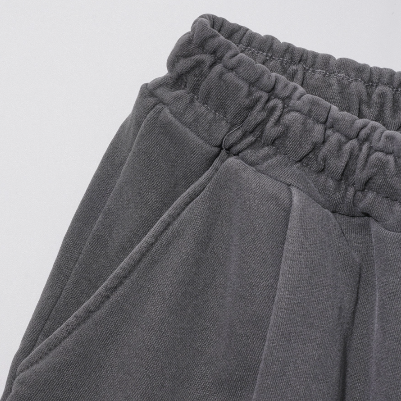 EZKATON (エズカートン) Fleet Pigment Washing Training Short Pants Black YMSP6602