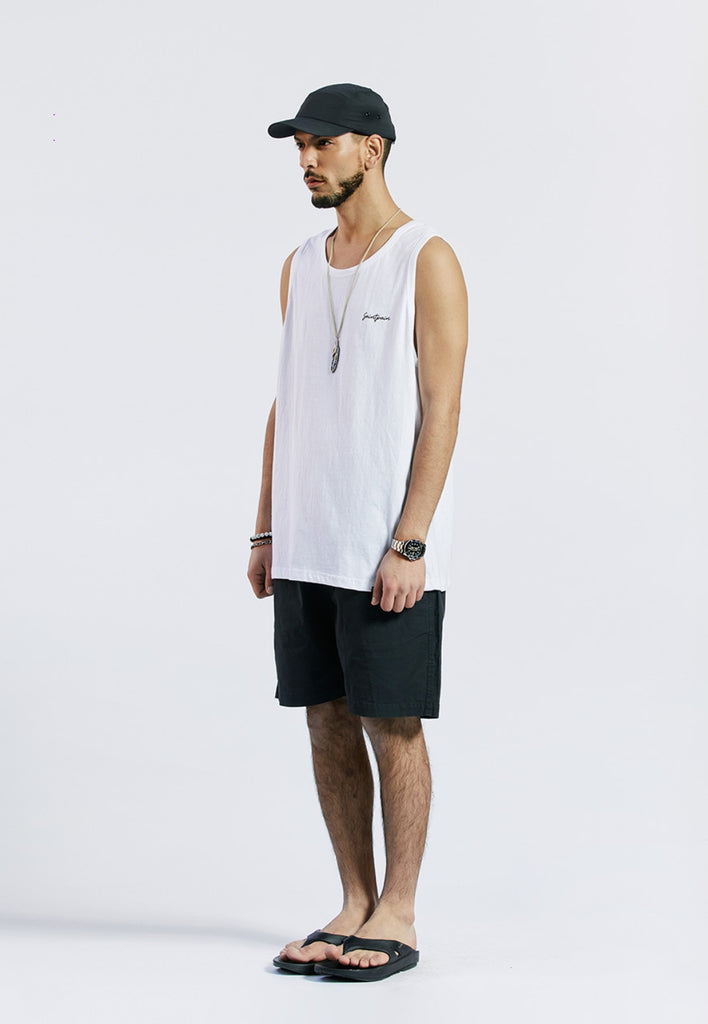 セイントペイン(SAINTPAIN) SP CALLY LOGO LONG SLEEVELESS-WHITE