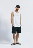 セイントペイン(SAINTPAIN) SP CALLY LOGO LONG SLEEVELESS-WHITE