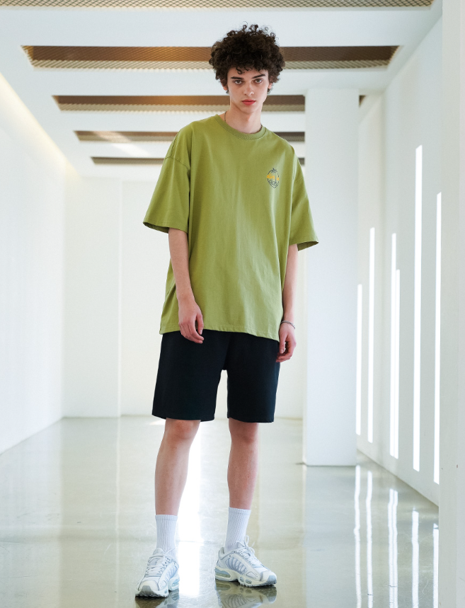 EZKATON (エズカートン) Fleet Pigment Washing Training Short Pants Black YMSP6602