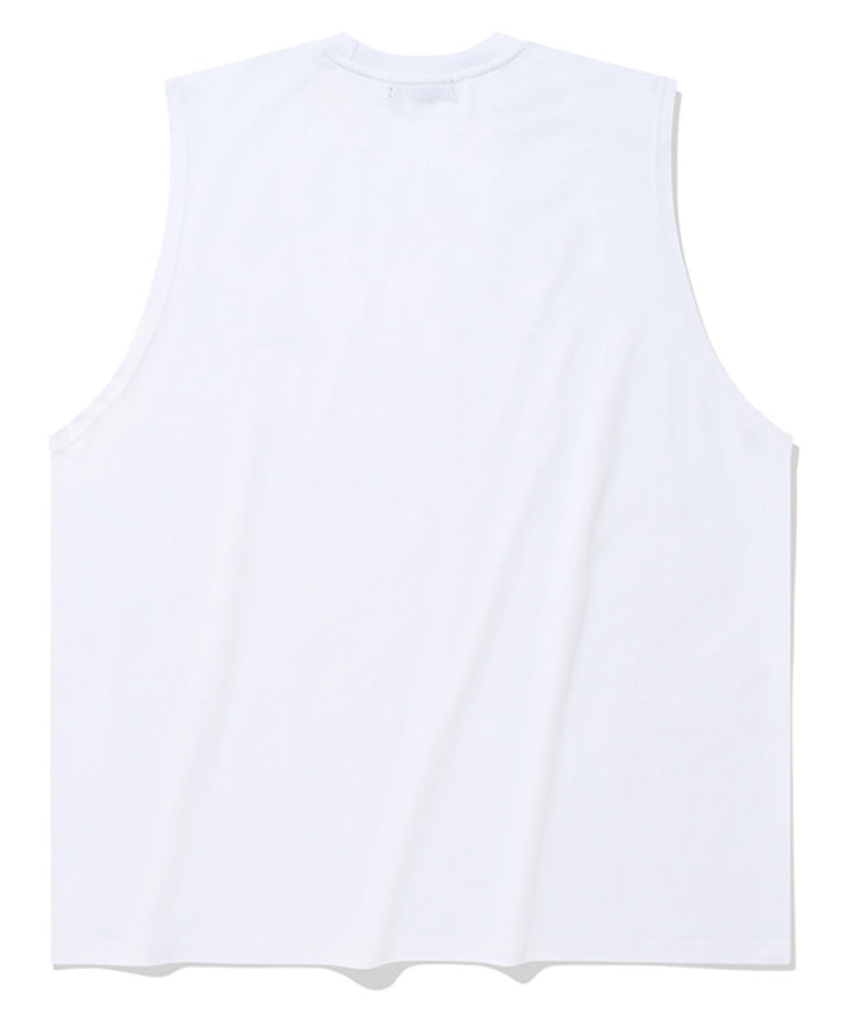 セイントペイン(SAINTPAIN) SP ORIGINAL LOGO SLEEVELESS-WHITE