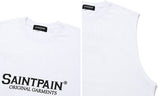 セイントペイン(SAINTPAIN) SP ORIGINAL LOGO SLEEVELESS-WHITE