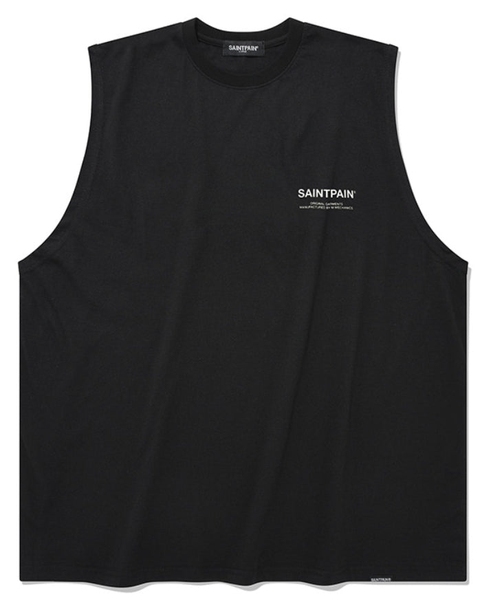 セイントペイン(SAINTPAIN) SP VRTN LOGO SLEEVELESS-BLACK