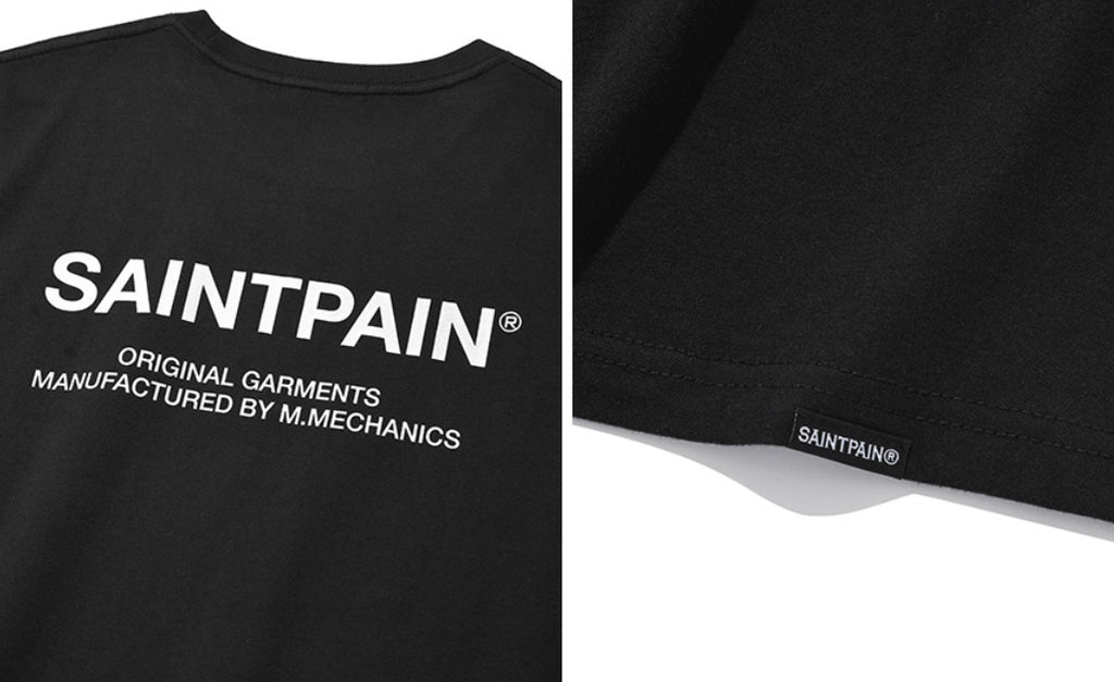 セイントペイン(SAINTPAIN) SP VRTN LOGO SLEEVELESS-BLACK