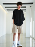 EZKATON (エズカートン) Fleet Pigment Washing Training Short Pants Light Beige YMSP6602