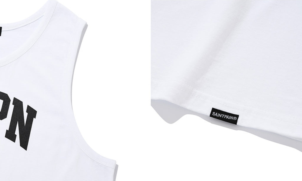 セイントペイン(SAINTPAIN) SP SNTPN LONG SLEEVELESS-WHITE