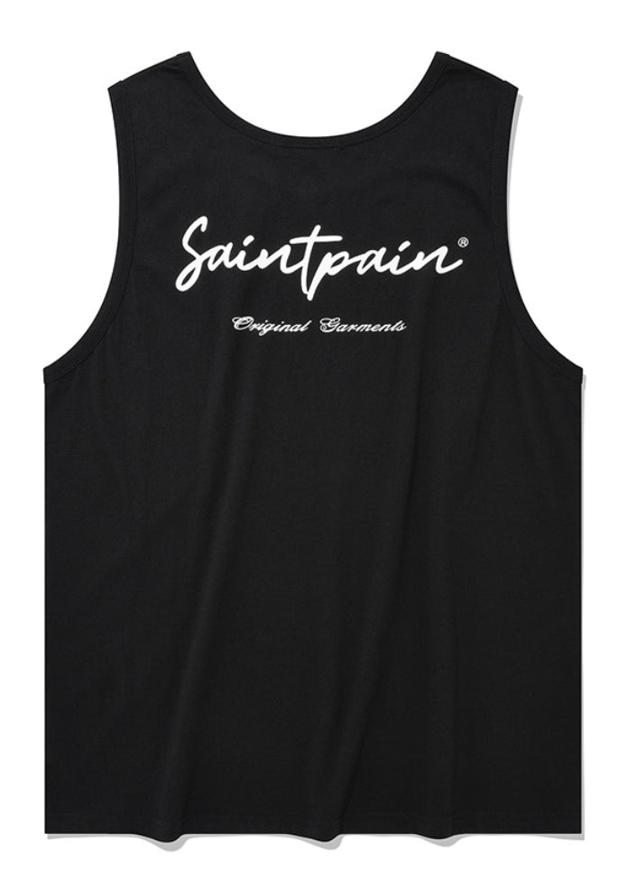 セイントペイン(SAINTPAIN) SP CALLY LOGO LONG SLEEVELESS-BLACK