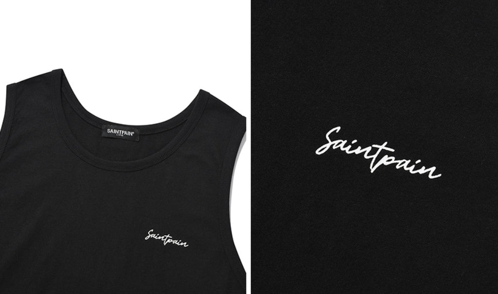 セイントペイン(SAINTPAIN) SP CALLY LOGO LONG SLEEVELESS-BLACK