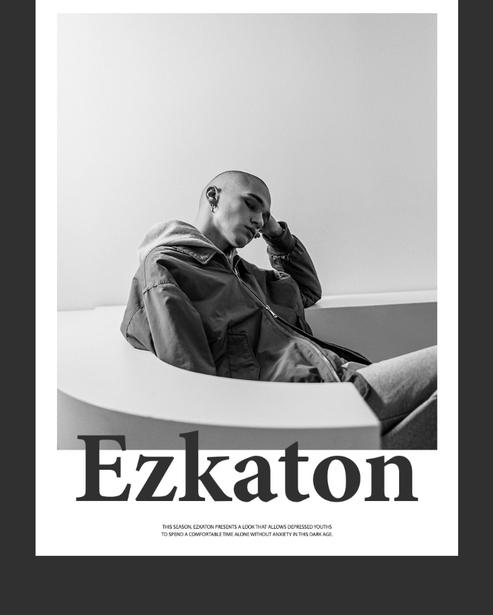 EZKATON (エズカートン) Grow Hood Gray Beige JIHD6615