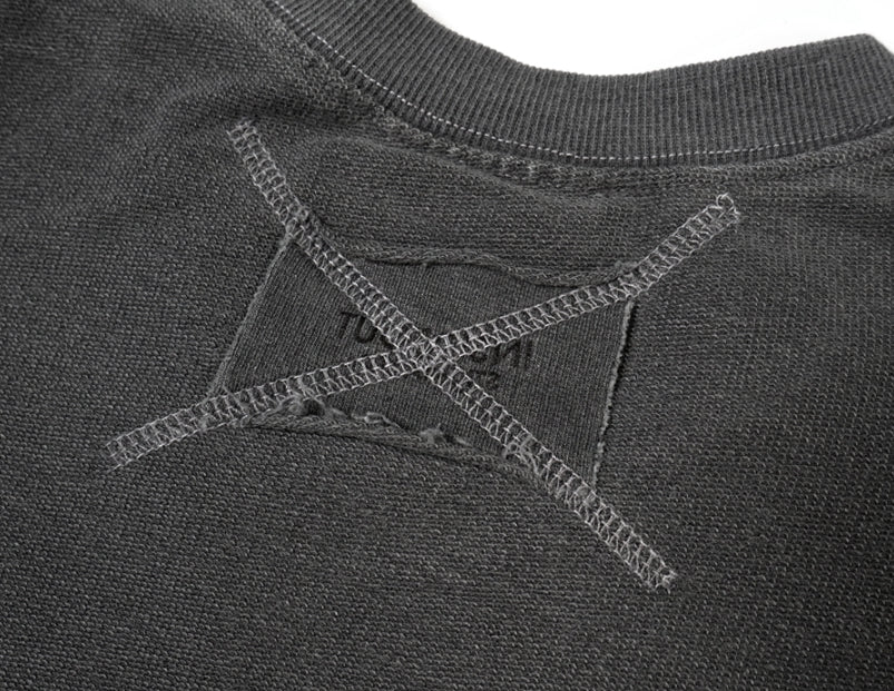 STIGMA(スティグマ) 22 INSIDEOUT PIGMENT OVERSIZED T-SHIRTS DARK GREY