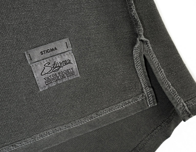 STIGMA(スティグマ) 22 INSIDEOUT PIGMENT OVERSIZED T-SHIRTS DARK GREY