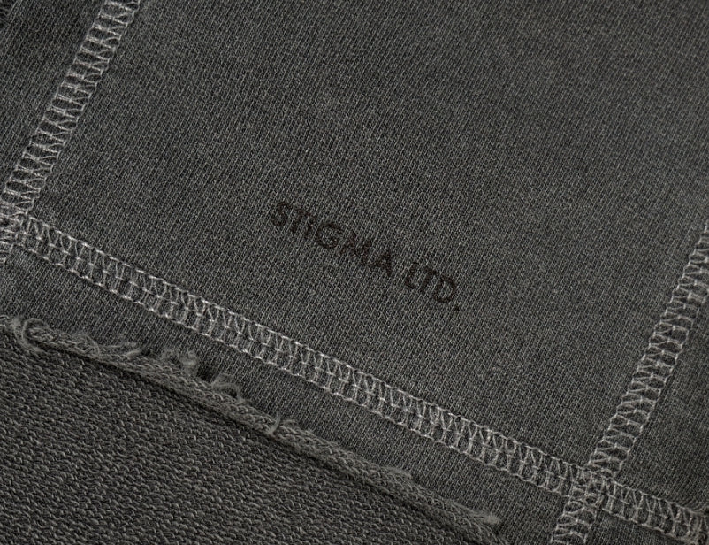 STIGMA(スティグマ) 22 INSIDEOUT PIGMENT OVERSIZED T-SHIRTS DARK GREY